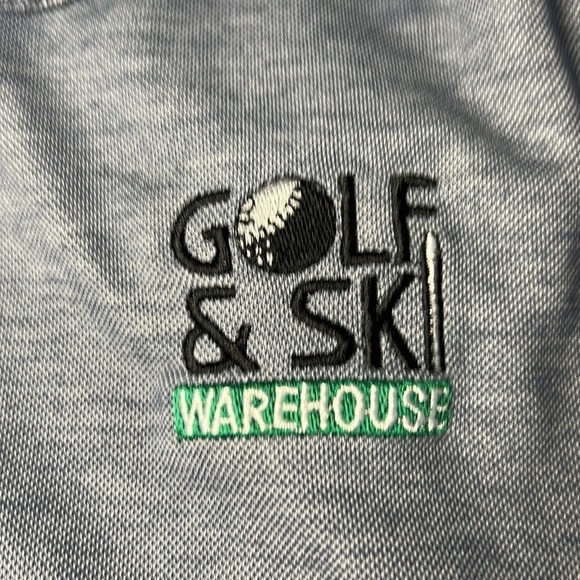 Travis Mathew Golf Polo Heather Blue/Grey w/ Embroidered Logo Size: XL - Picture 5 of 7